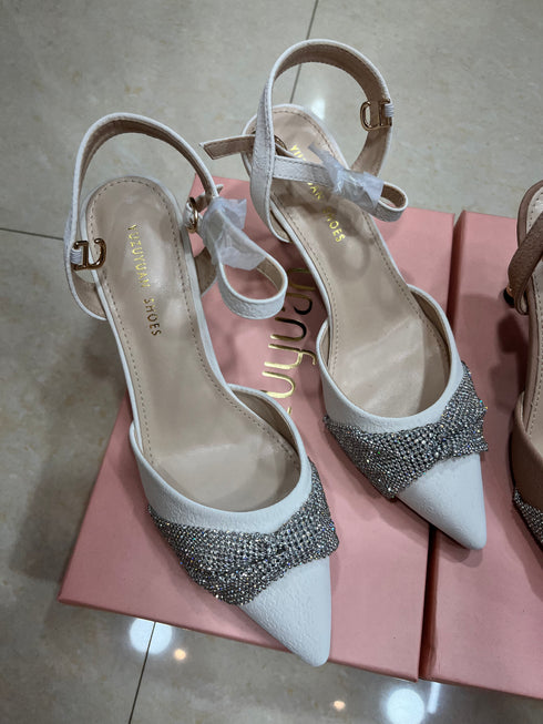 Luxury Style Rhinestone Pointed Toe Stiletto